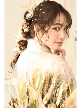 ヘアセットサロンシャルメ 梅田店(Hair Make Salon CHARMER) ゆるかわ玉ねぎポニーアレンジ