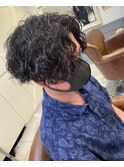 横浜★縦落ち前下がりセンターパートのツイスパ