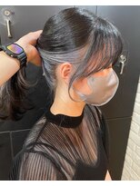 サクラ(SAKURA サクラ ) インナーカラーとの組み合わせ/顔まわり韓国風カット/原宿