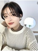 大人可愛い20代30代40代50代小顔ショートボブ丸みショートくびれ