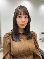 ロブ/顔周りレイヤースタイル