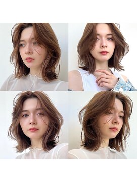 アフロートリノ(AFLOAT Leino) 小顔ヘルシーレイヤースタイル透明感カラー【修】20代30代40代