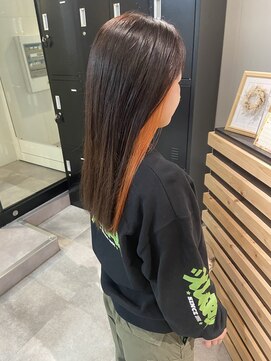 アイリー 名古屋(A/LEE) インナーカラー×オレンジ