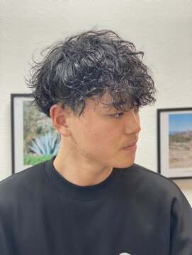 スウェル 船橋店(Swell) ハイライト/マッシュパーマ/束感/波巻き/メンズ