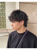 波巻きウルフ/波巻きパーマ/メンズカット/メンズパーマ