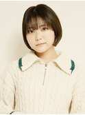黒髪/グレーベージュ/レイヤーロング/前髪パーマ[新宿駅]