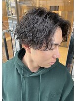 アース 錦糸町店(HAIR&MAKE EARTH)&nbsp;センターパート × 波巻きウェーブパーマ