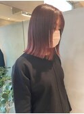 外ハネ×ピンク☆