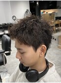 ツイストスパイラルパーマスパイキーショート新潟万代