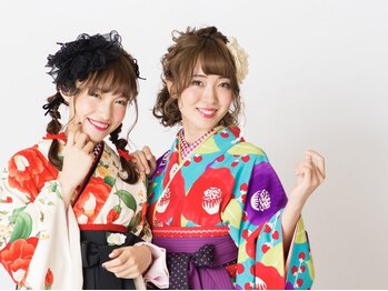 ハレル 戸塚(HAREru.)の写真/《*成人式・卒業式などの着付けはお任せください*》特別な日をプロの技術で華やかに彩ります♪