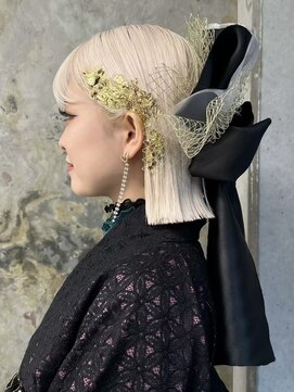 ソル ジングウマエ(SOL JINGUMAE) ミルクティーベージュローライトインナーカラーハイライト