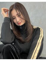 くびれレイヤー小顔カット☆前髪イメチェンミディボブルフ