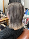 白髪ぼかしハイライトスタイル