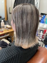 ラティオ 難波Ratio 白髪ぼかしハイライトスタイル