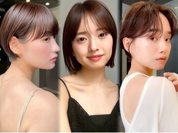 フォト 武蔵小杉(foto)の写真/[カット+トリートメント¥5300]骨格診断で魅力を引き出すショート◎前髪カット/顔周りレイヤーで小顔を実現