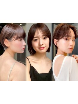 [カット+トリートメント\5300]骨格診断で魅力を引き出すショート◎前髪カット/顔周りレイヤーで小顔を実現