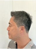 メンズビジネスショート爽やか束感刈り上げ好印象