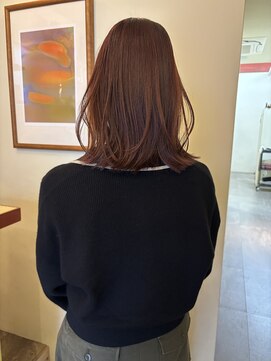 ヒントステーション(HINTSTATION) 〈浅草 半個室〉オレンジブラウン/髪質改善ストレート