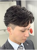 フェザーパーマ/毛流れパーマ/広島メンズ
