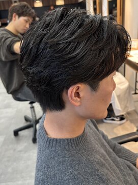 シーフ 千葉(Cyf) 毛流れフェザーパーマ/センターパート/メンズパーマ千葉駅保立