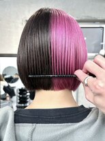 ハロ(Halo)&nbsp;切りっぱなしボブ/ハイトーンボブ/デザインカラー/ツートーン