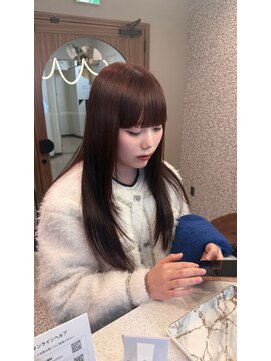 ボタン 熊本(VOTAN) 水光カラー/レイヤーカット/髪質改善/中明度/韓国ヨシンモリ