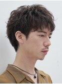 天神ツイストスパイラルパーマレットヘアマッシュウルフカット