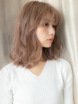 カバーヘア イヴ 戸頭店(COVER HAIR EVE) 韓国巻きダブルカラー小顔ミディアムハッシュウルフ20代Te2戸頭