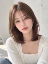 ノア 三宮店(NOA)&nbsp;【NOA】韓国風ミディアムレイヤー×小顔顔まわりカット