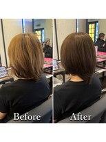 ヘアカラー専門店カラープラス石和店&nbsp;40代50代60代/BeforeAfter/白髪染め/おしゃれ染め