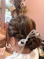 ヘアアートディックス 土気店(Hair Art dix)&nbsp;編み込みツインお団子
