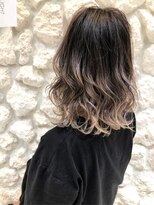 バレイヤージュ☆ミルクティーベージュ