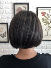 ニジ ヘアメイク(Niji hair:make) 【Niji hair:make】グレージュショートボブスタイル