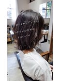 【JILI.TA京都】20代30代40代暗髪アッシュ小顔切りっぱなしボブ