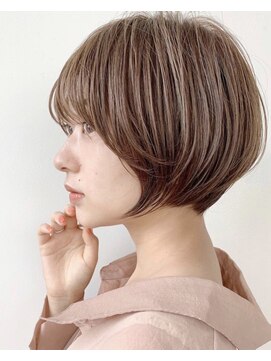 ベル 表参道店(Belle) 横顔美人！男性にも好感度の高い骨格補正の小顔ショートボブ