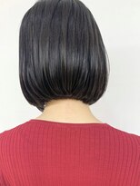 クオリス 上板橋店(QUALIS) 大人可愛い艶感ボブ★黒髪/20代/30代/前下がりボブ/肩ライン