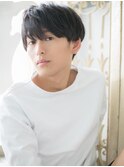 *mod's姪浜*…アッシュブラックくせ毛ショートコンマヘアｆ