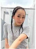 コーンロウ・ブレイズ・成人式、成人式ヘア、dleague・chiharu