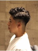 ツーブロックマッシュ/波巻き/ハイライト/束感<理容室><府中駅>