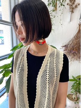 リーニュ(Ligne) 乾かすだけでキマるシンプルボブヘア