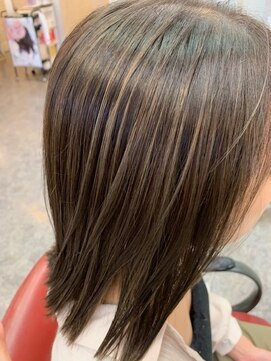 ロマンヤカタ ファース(ROMAN YAKATA fars) 髪質改善 ハイライトカラー 白髪ぼかし@8/11田代