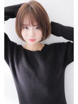 クシュ 所沢東口店(kusyu...)&nbsp;前髪マチルダボブピンクベージュインナーグレージュウルフ所沢