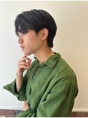 メンズ韓国ヘアー　センターパート/10代20代30代