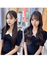 アフロートリノ(AFLOAT Leino)&nbsp;似合わせカット　レイヤーカット　くびれヘア　韓国ヘア