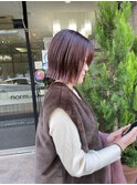 レッドブラウンカラーダブルカラーインナーカラーケアブリーチ