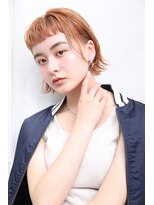 オーシャン(Ocean)&nbsp;[OCEAN Hair&Life藤原純] 外ハネボブ／おん眉バング/オレンジ☆