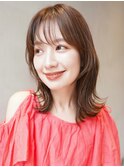 ミディアムレイヤーカット/ウルフ/10代20代