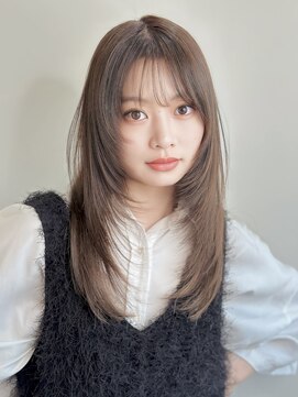 ジュネス 表参道(JYUNESU) レイヤーミディアムベージュブラウンマロンカラー透明感20代30代