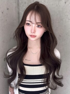 アイシー 表参道(ICY) 韓国トレンドヘア＊薄め前髪がお洒落なうるツヤレイヤーロング