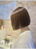 20代/30代/艶髪/髪質改善ストレート/インスタ人気/丸みボブ